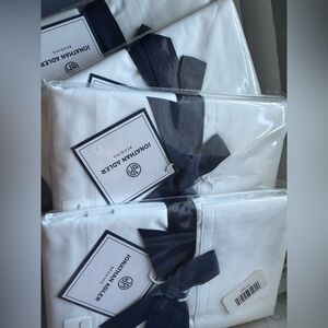 Jonathan Adler White Percale Pillowcases set of 2 white standard